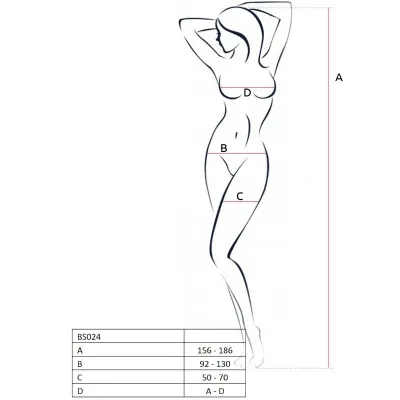 Bs024 Bodystocking Weiss Os – Passion