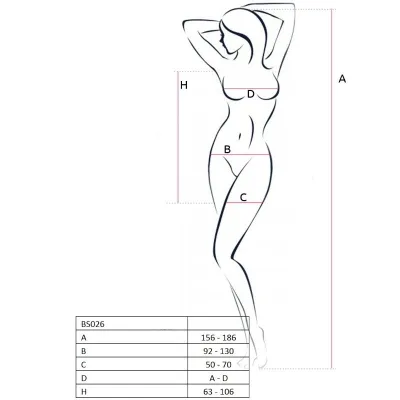 Bs026 Bodystocking Dress Style Weiss Os – Passion