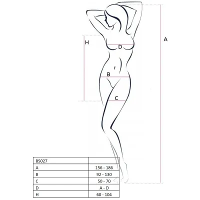 Bs027 Bodystocking Dress Style Rot Os – Passion