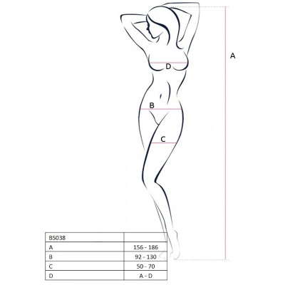 Bs038 Bodystocking Weiss OneSize | Passion