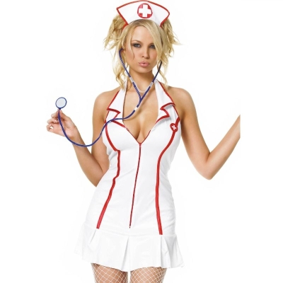 Krankenschwesterkleid 3 Tlg. L/XL | Leg Avenue
