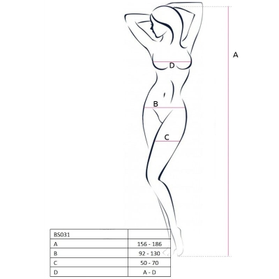 Bs031 Bodystocking Weiss OneSize | Passion