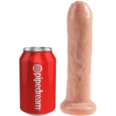 Realistischer Dildo Uncut Fleischfarben 21cm | King Cock