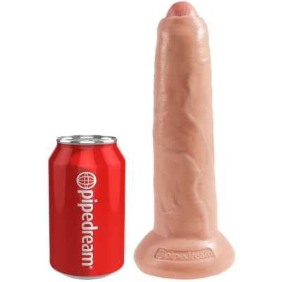 Realistischer Dildo Uncut Fleischfarben 23cm | King Cock