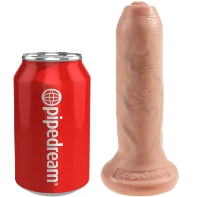 Realistischer Dildo Uncut Fleischfarben 17cm – King Cock
