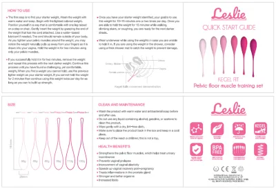 Leslie - Kugel Fit Pelvic Muscle Training Set 6 Stücke