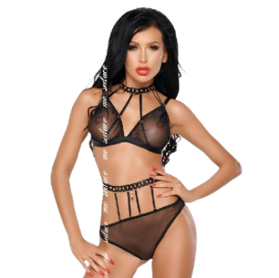 Dotty Zwei-Teiliges Set Schwarz L/XL | Me Seduce