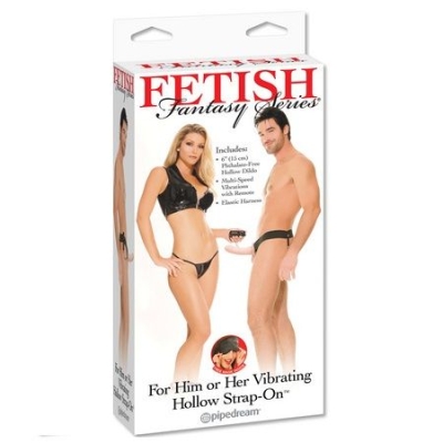 Fetish Hollow Vibrator Harness Für Ihn Und Ihr Natürliches 14cm | Fetish Fantasy