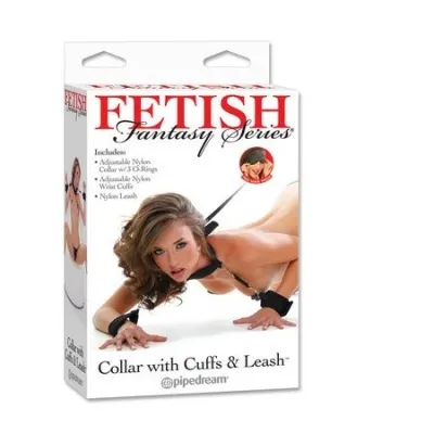 Fetish Collar Mit Manschetten & Leash