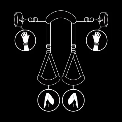 Offene Beinhaltung Mit Handschellen – Fetish Submissive