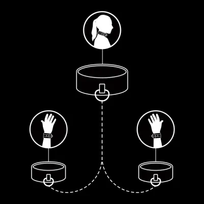 Vegan Necklace and Handcuffs – Fetish Submissive
