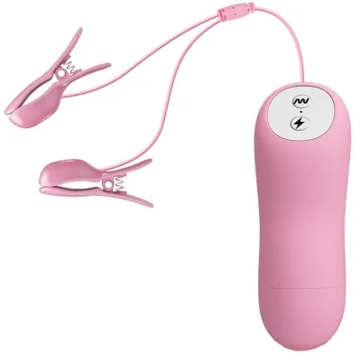 Romantic Wave Vibrating Nipple Clamps | Baile