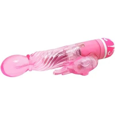 Vibrator Multivelocidad Mit Estimulador Rosa – Baile