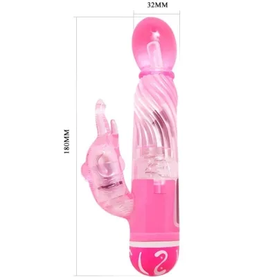 Vibrator Multivelocidad Mit Estimulador Rosa – Baile