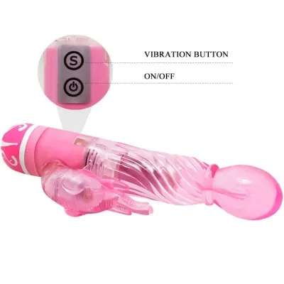 Vibrator Multivelocidad Mit Estimulador Rosa – Baile