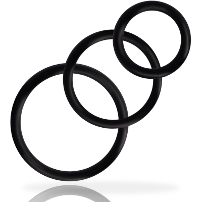 Set Anillos Pene Schwarz  | Addicted Toys