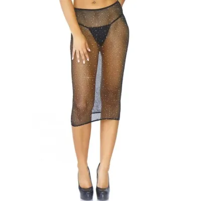 Crystalized Fishnet Multidress Schwarz Os – Leg Avenue