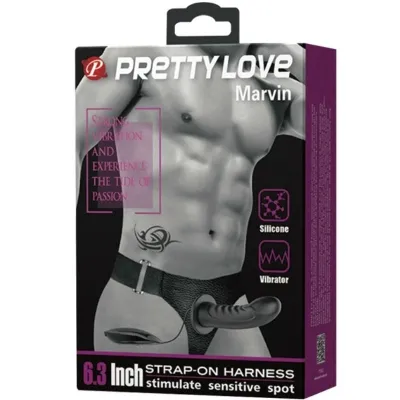 Marvin Strap On With Vibration And Hollow Dildo – Pretty Love