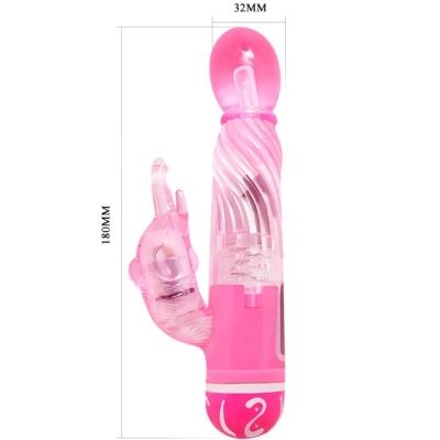 Vibrator Multivelocidad mit Estimulador Lila | Baile