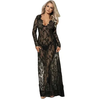 Dresses - Lange Ärmel Langes Kleid L/XL – Subblime