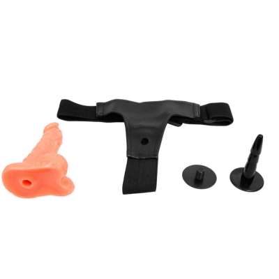 Harness mit realistischem Penis und verstellbarem Gurt 15.5cm | Baile