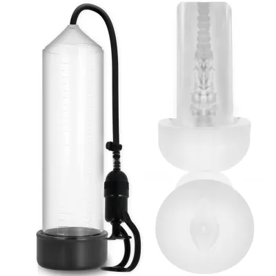 Rx5 Transparent Mit Masturbator – Pump Addicted