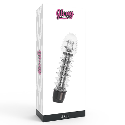 Axel Black Vibrator | Glossy in verpackung