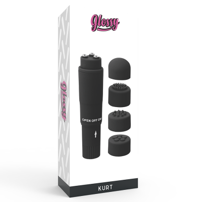 Kurt Taschenvibrator Schwarz | Glossy