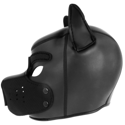 Neopren Hundemaske Mit Abnehmbarem Maul M | Darkness