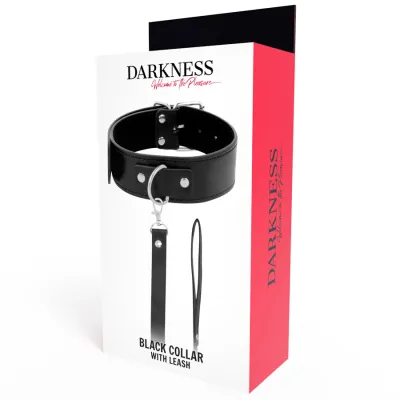 Posture Halskette Mit Lederkette – Darkness