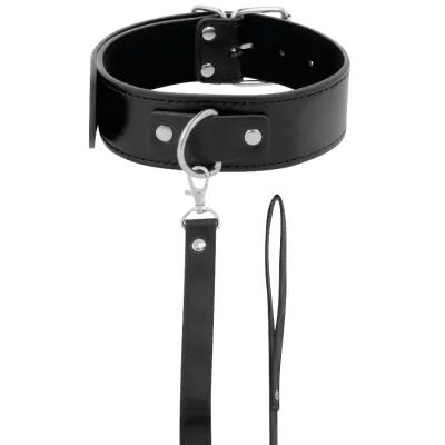 Posture Halskette Mit Lederkette – Darkness