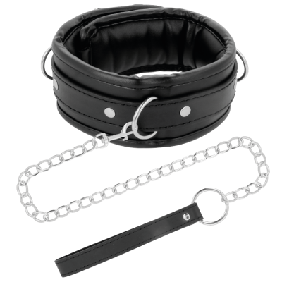 Weiche Lederhalskette Mit Kette | Darkness