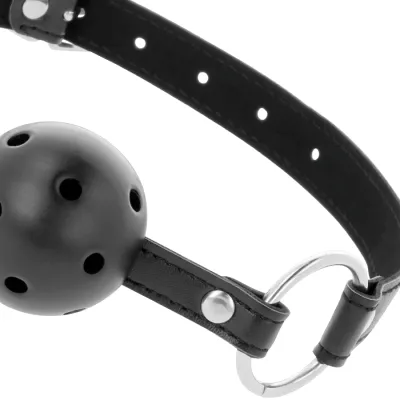 Schwarzer Atmungsaktiver Knebel – Darkness