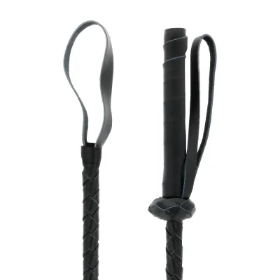 Leather BDSM whip 60cm – Darkness