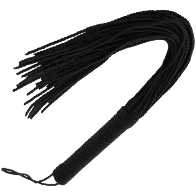Schwarze Bondage Peitsche 50cm – Darkness