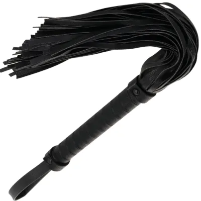 Black Leather Bondage Whip 42cm – Darkness