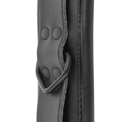 Adjustable Black Leather Handcuffs – Darkness