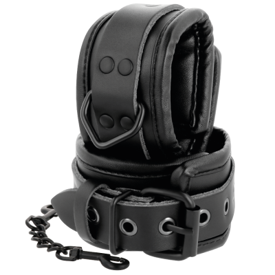 Verstellbare Fussfesseln Aus Schwarzem Leder | Darkness
