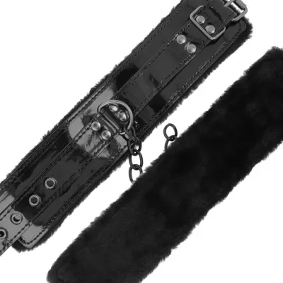 Adjustable Black Leather Handcuffs – Darkness