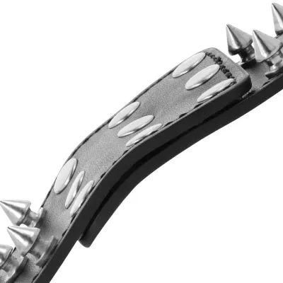Skulls And Bones Schwarze Handschellen Mit Spikes – Darkness
