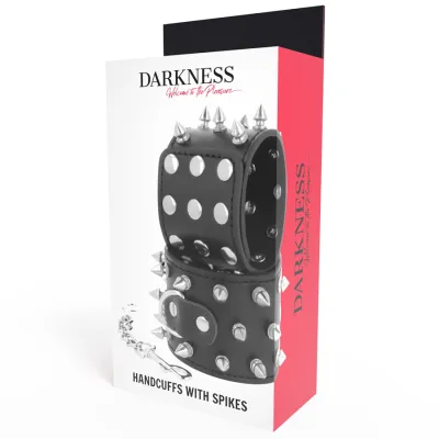 Skulls And Bones Schwarze Handschellen Mit Spikes – Darkness