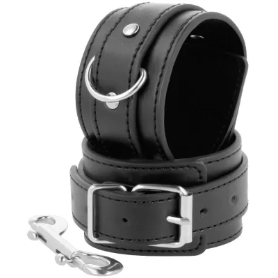 Black handcuffs with double reinforcement strap – Darkness