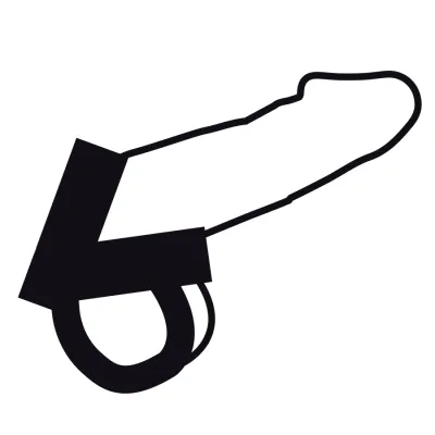 Lederriemen Für Penis Und Hoden H-Teilung – Darkness