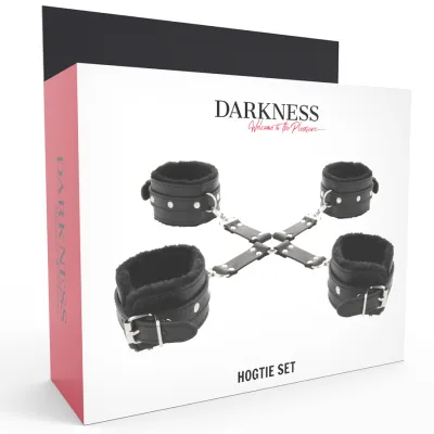 Lederhandschellen Für Füsse Und Hände Schwarz – Darkness