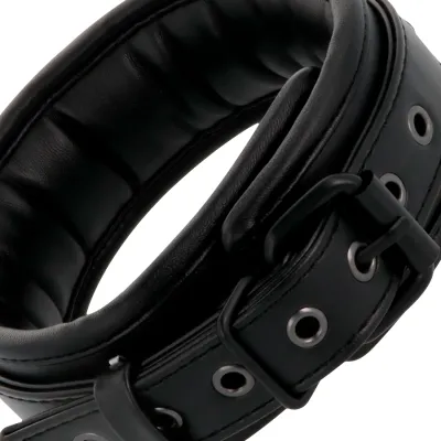 Black Leather Handcuffs and Collar – Darkness