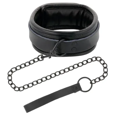 Black Leather Handcuffs and Collar – Darkness