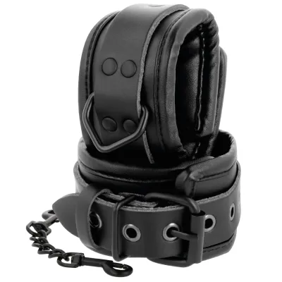 Black Leather Handcuffs and Collar – Darkness