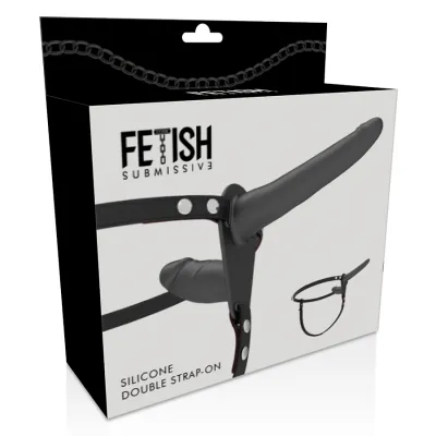 Harness Schwarze Doppelpenetration – Fetish Submissive