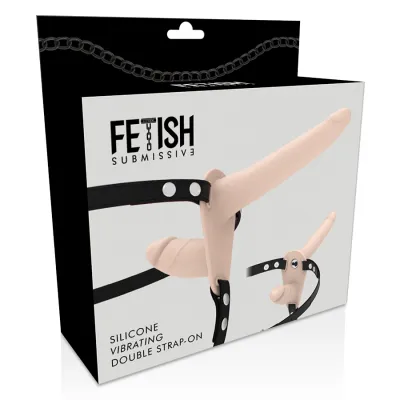 Harness Vibrator Mit Doppelpenetration Fleisch – Fetish Submissive