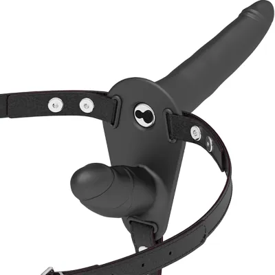 Harness Vibrator Mit Doppelpenetration Schwarz – Fetish Submissive